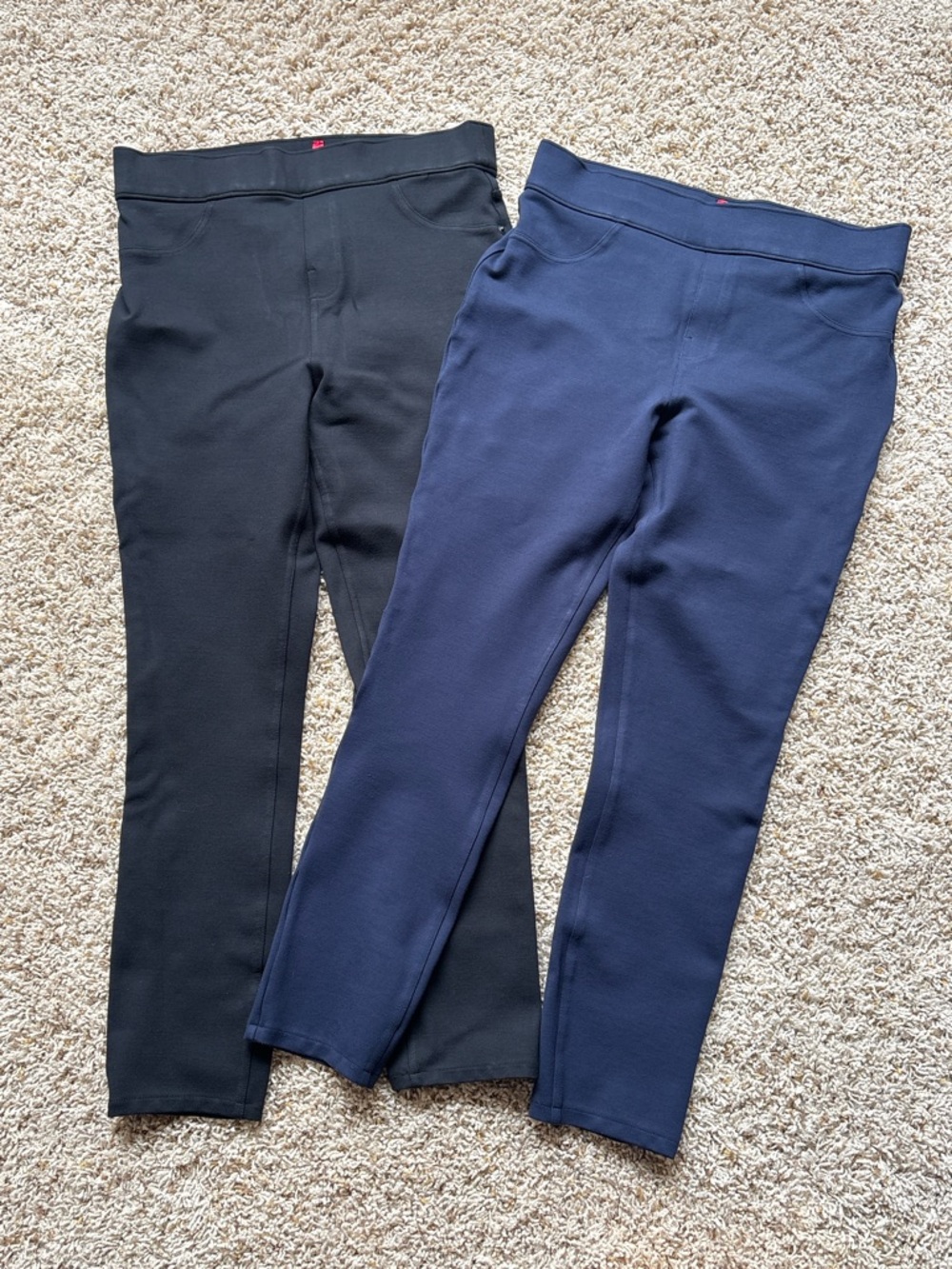 Spanx The Perfect Ponte Ankle Pant Sz M Black & Navy Bundle of 2